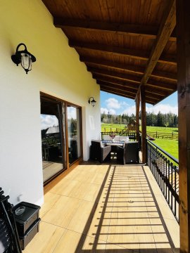 Taras - Domek ORAWSKA CHATA pod Babią Górą, Beskidy, Tatry, Góry