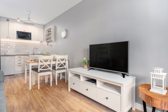 Salon z tv i Netflix - Apartamenty Lokum Noclegi Szklarska Poręba