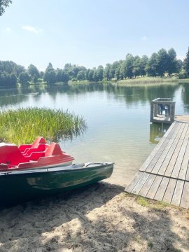 Dom domek całoroczny Porost nad jeziorem do wynajęcia do 8 osób