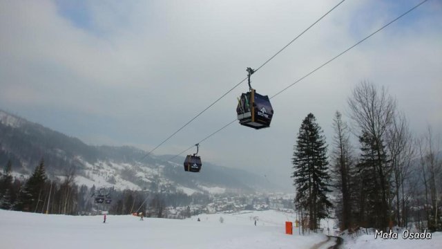 Mała Osada domki z jacuzzi przy gondoli