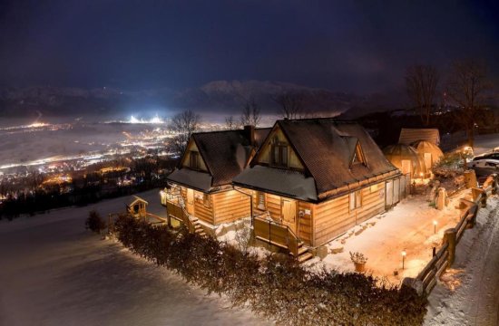 Domki Widokowe Wooden Luxury Chalet with Private Jacuzzi