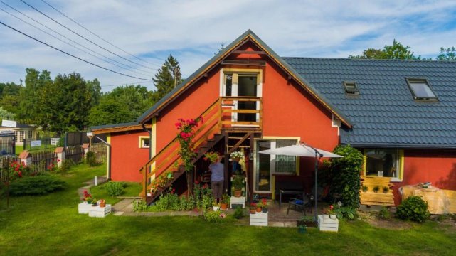 Jantar, dom blisko plaży z sauną