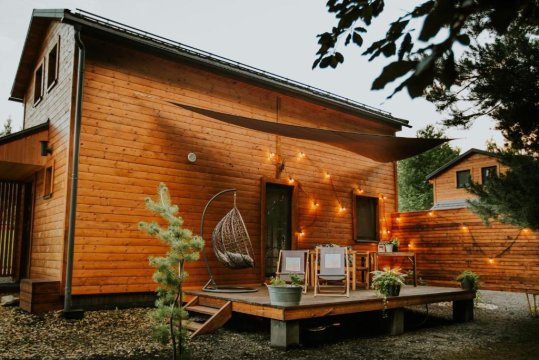 Domki Rower-Narty-Leżak - całoroczne, niezależne, taras, grill, zadaszone jacuzzi, ognisko, duży teren, blisko las
