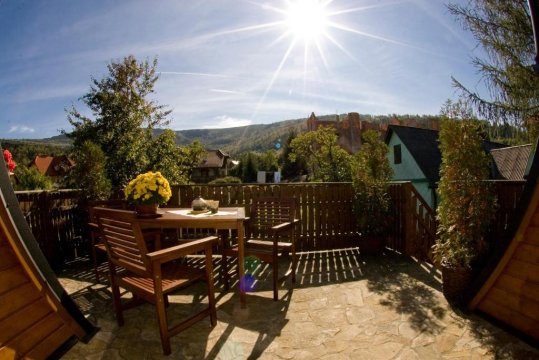 Dom w Szczyrku - stylowy drewniany dom z kominkiem