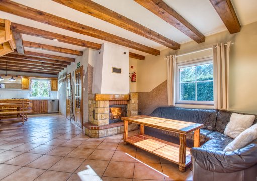 Domki całoroczne otoczone lasem 150 m od jeziora 