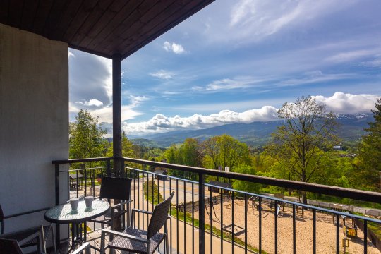 Apartament Panorama z widokiem na góry