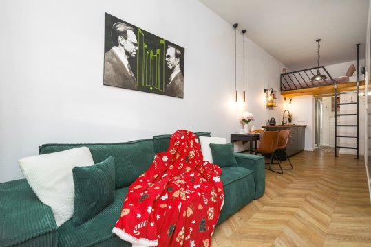 Golden Apartments in Warsaw - Stylish and Cozy Studio - Ząbkowska A