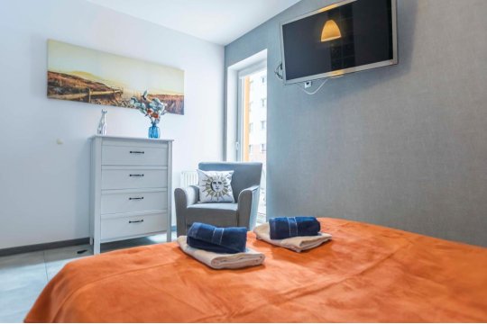 Apartament Riwiera dla 2 par i 2 dzieci, 300 m od plaży