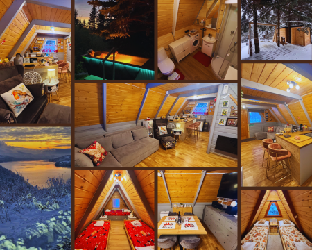 Górski Drewniany Domek w lesie termy sauna SPA las góry jezioro