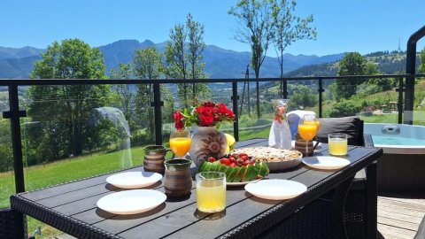 Domki Widokowe Wooden Luxury Chalet with Private Jacuzzi - Sylwester