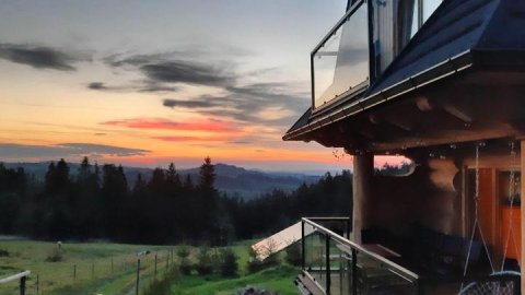 Góralski domek z bali SAŁAS - Sylwester