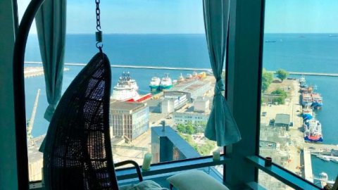 SEA TOWERS PENTHOUSE 28-29 Two-Floors Sea View Panoramic Terrace 110m2 Jacuzzi - Sylwester