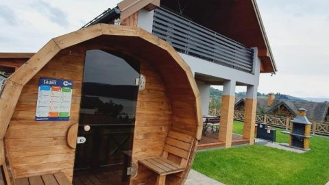 Dom na Wzgórzu SŁOŃCE na wyłączność JACUZZI ELEKTRYCZNE SAUNA ROWERY - Sylwester