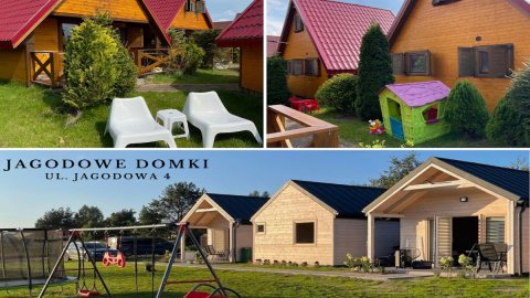 Ośrodek Żurawisko. Domki 5-osobowe w cichej okolicy. Grill, plac zabaw, rowery.