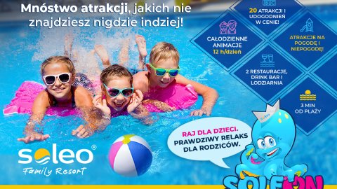 SOLEO® Family Resort - domki z basenem | IDEALNY DLA RODZIN | 3 min od plaży - Sylwester
