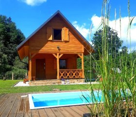 Domek Skowronek z basenem