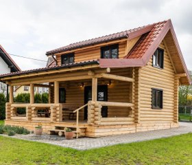 Domek Całoroczny z Bali na Mazurach z Balią Ogrodową 6 Osobowy