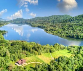 Chabrowo Retreat - dom 220m2 nad jeziorem Klimkówka, Beskid Niski