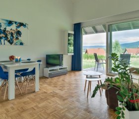 Domek Ale Fajnie - taras z widokiem na góry