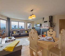Apartament Tatrachata - Studio z balkonem i kominkiem idealny dla dwojga