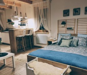 Borowikowe Zacisze - Apartament 2-osobowy z tarasem 