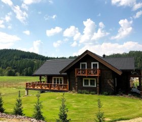 Chata pod Przehybą. Luksusowy dom z bali w Beskidzie Sądeckim, jacuzzi, sauna