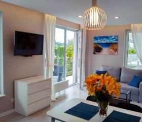Apartament Lazur z miejscem postojowym w hali garażowej