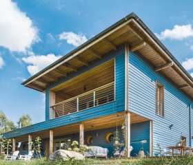 FAMILY lodge z sauną na 12 osób, nad jeziorem