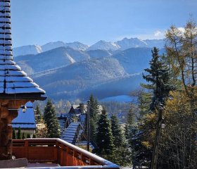 Kameralny Apartament Chateau Karpielówka Kościelisko z widokiem i wlasnym garażem