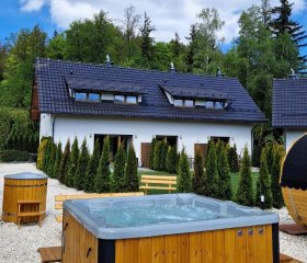 Widokowo - Domki z widokiem na Śnieżkę z Jacuzzi i Sauną