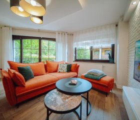 Dolina Wikingów-apartament typu Suite Deluxe z 16 m tarasem w ogrodzie, miejscem w garażu i dostępem do strefy Wellness