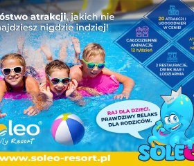SOLEO® Family Resort - domki z basenem | IDEALNY DLA RODZIN | 3 min od plaży