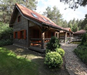 Leśny Zakątek balia kąpielowa ognisko sauna basen rowery w cenie pobytu Realizujemy Podlaski bon turystyczny