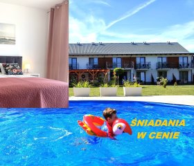  KAMERALNIE z basenem, śniadania w cenie, blisko centrum i morza
