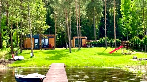 Makosieje Resort-15 m od jeziora,ogrzewanie,prywatna plaża,wi-fi