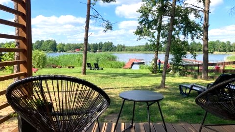 Makosieje Resort-nowoczesny domek 30 m od jeziora,wifi,ogrzewanie