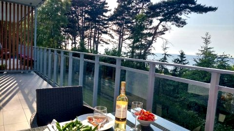 APARTAMENT BALTICHOFF PREMIUM with Sea View, Basen, Spa, Gym, Sauna, hala sportowa z kortem tenisowym