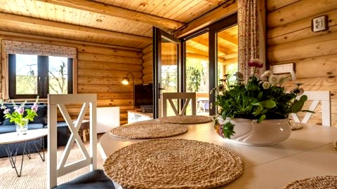 Domek Całoroczny z Bali na Mazurach z Balią Ogrodową 6 Osobowy