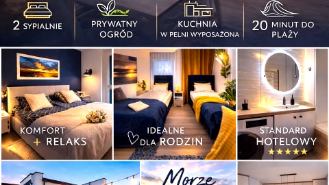 VILLA AMBER  USTKA - pokoje z osobnym wejściem