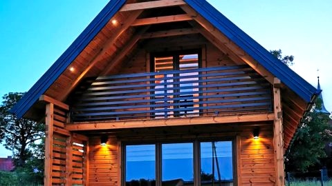 Sauna balia - Nowa Osada Domki przy plaży - całoroczne domki na Mazurach