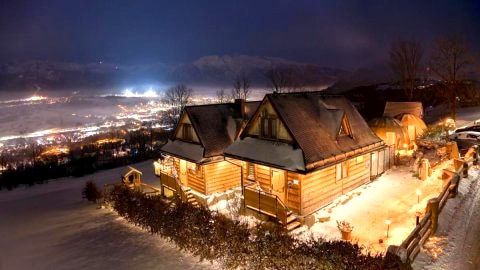Domki Widokowe Wooden Luxury Chalet with Private Jacuzzi