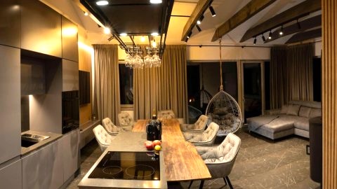 Ekskluzywny Apartament z prywatną sauną Jodłowa 12 widok na Skrzyczne