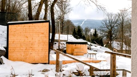 Apartamenty Larice - balia lub sauna sesja gratis ten weekend, morsowanie w basenie