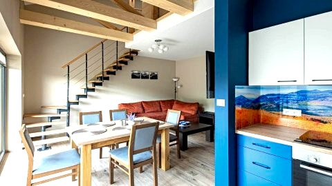 Beskid Apartment z widokiem na góry sauna, jacuzzi