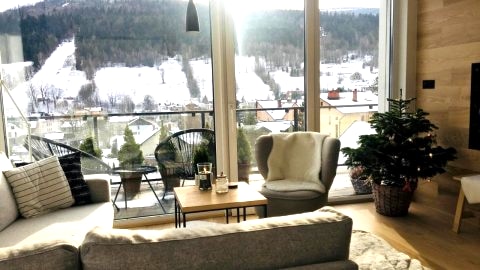 Widokowy apartament Jodłowa Ski&Bike