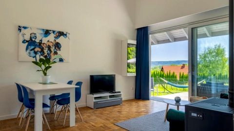 Domek Ale Fajnie - taras z widokiem na góry