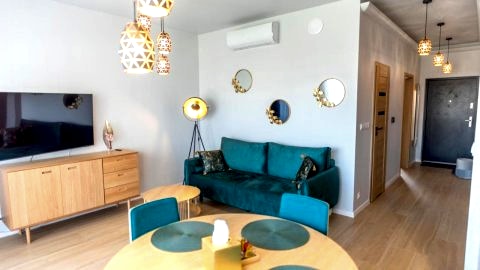 Apartament Ustka Holiday z sauną i ogrodem