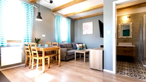 Domki Łeba, Apartamenty Łeba - Polanki23 - basen, sauna, kino