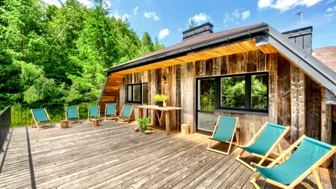 Chabrowo Retreat - dom 220m2 nad jeziorem Klimkówka, Beskid Niski