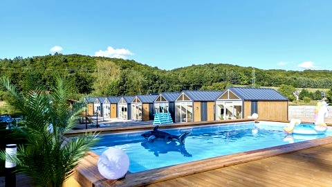 Turkusowa Osada - family resort - domki, basen, balia pod Międzyzdrojami